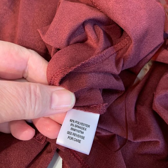 Live and Let Live lightweight drapey jacket XL poly/spandex cranberry NWT - Picture 11 of 12